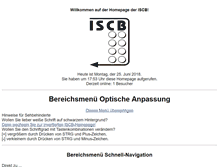 Tablet Screenshot of iscb.de